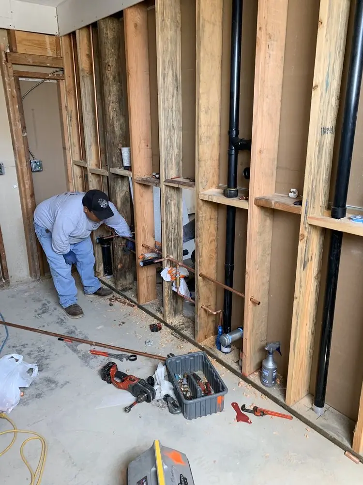 Commercial rough-in plumbing for Trenchless Sewer Repair in Central Beaverton